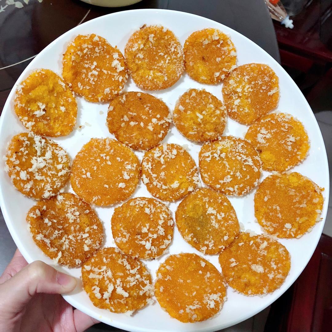雪花南瓜饼