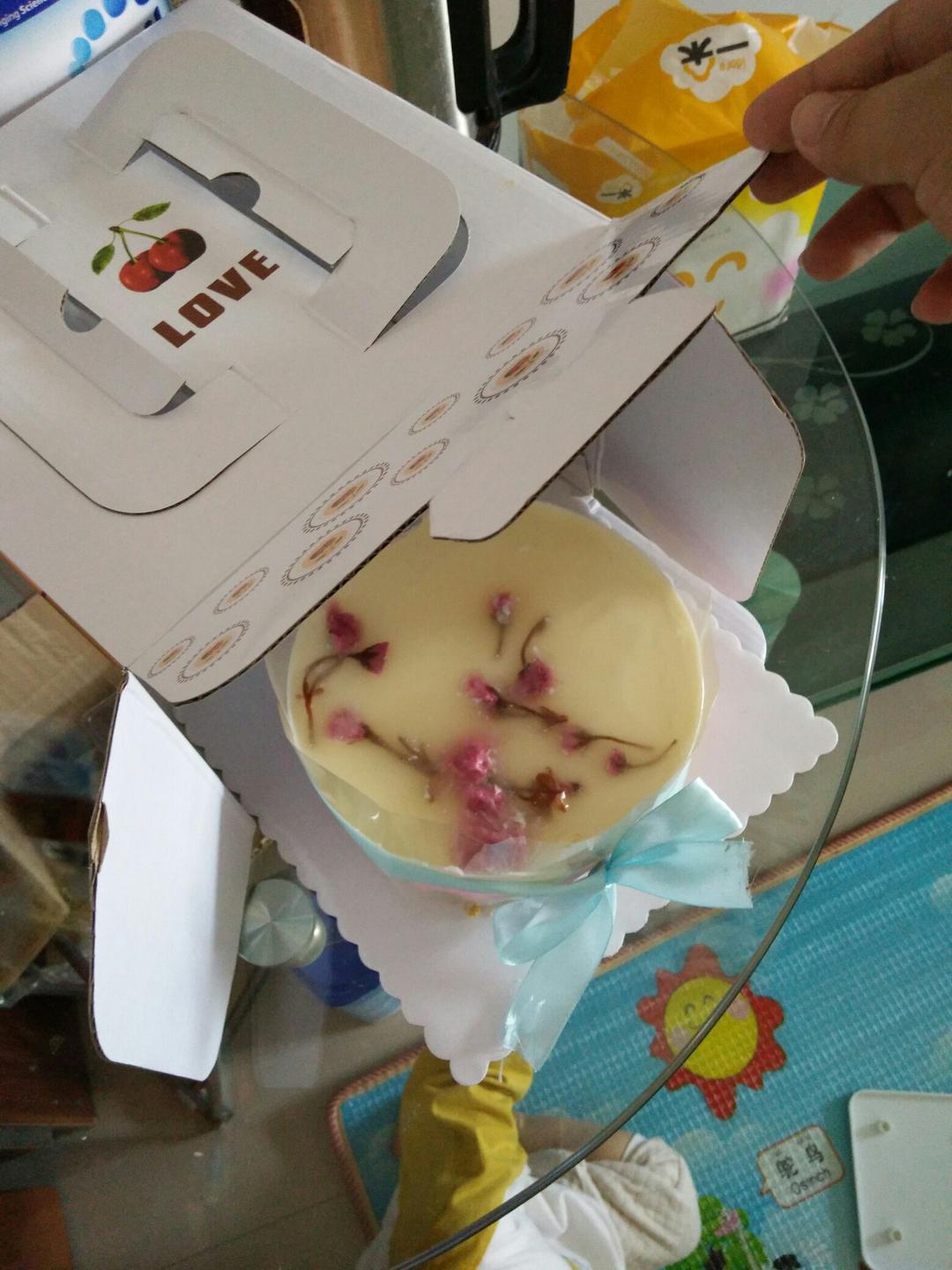 樱花渐变慕斯蛋糕（6寸）