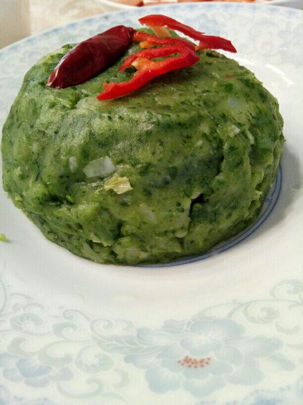 土豆划小白菜