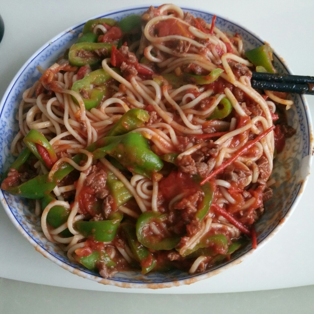 番茄肉酱意大利面（简易版本）