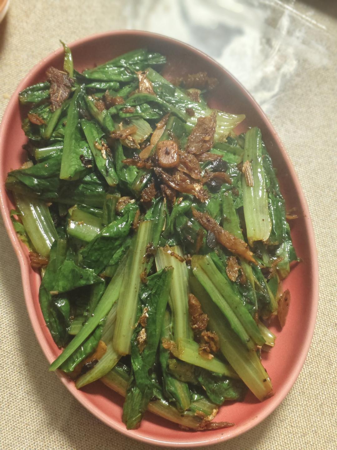 豆豉鲮鱼油麦菜