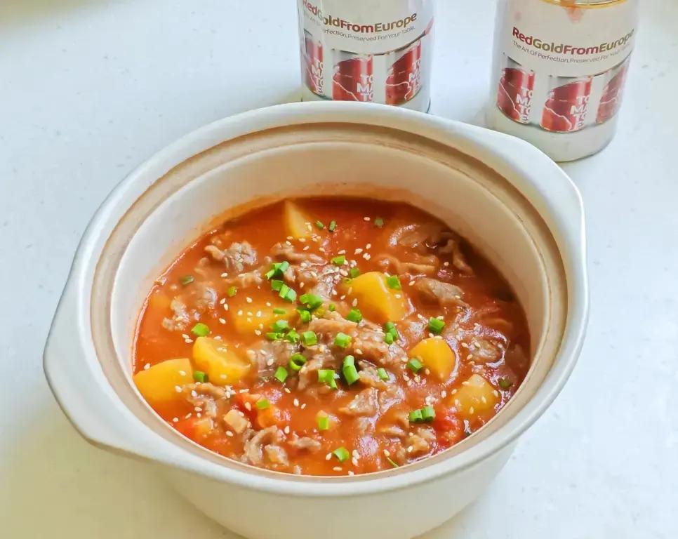 番茄土豆肥牛煲