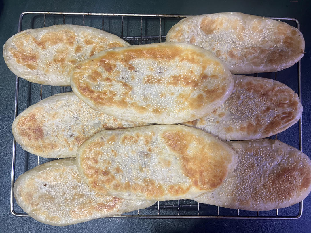 香葱鲜肉千层酥饼