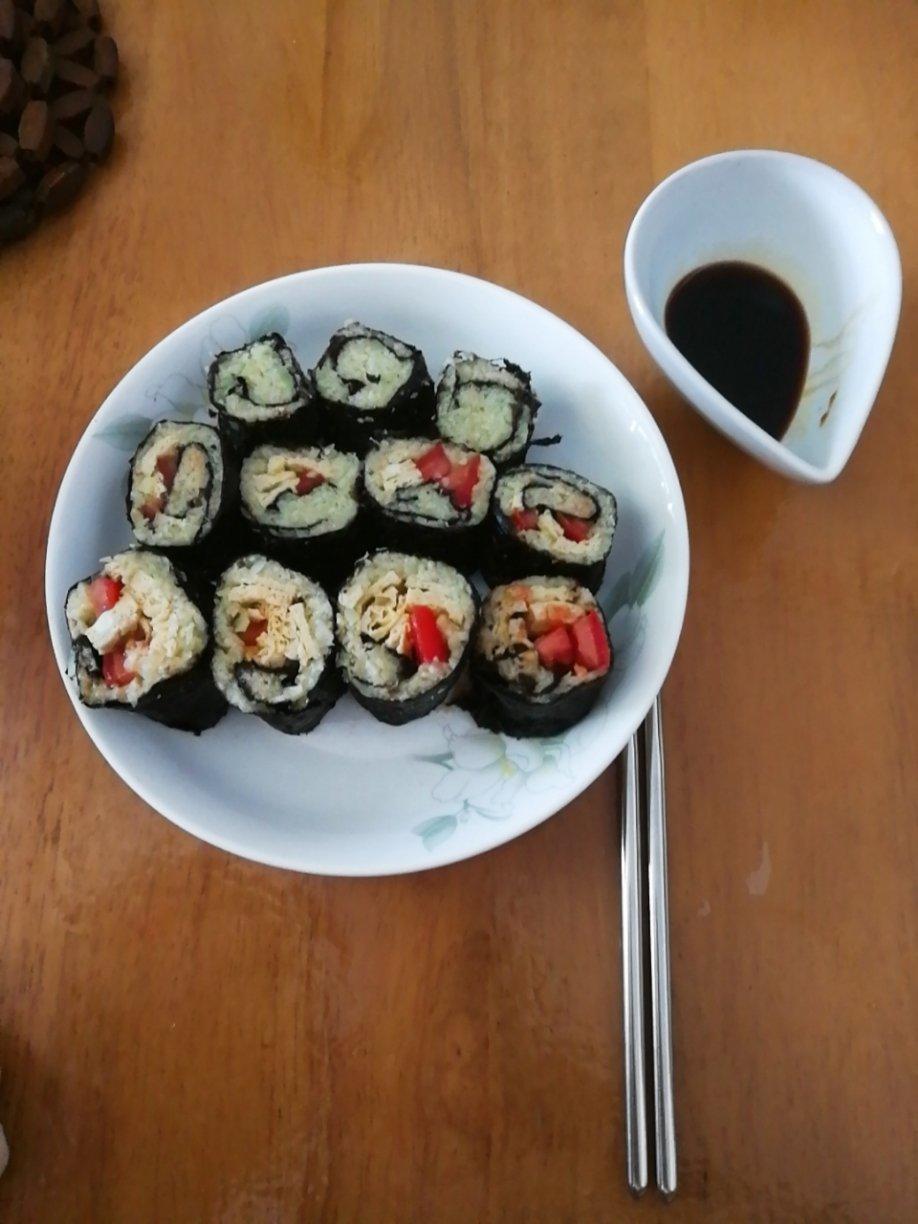 keto-生酮花菜米芝士海苔卷