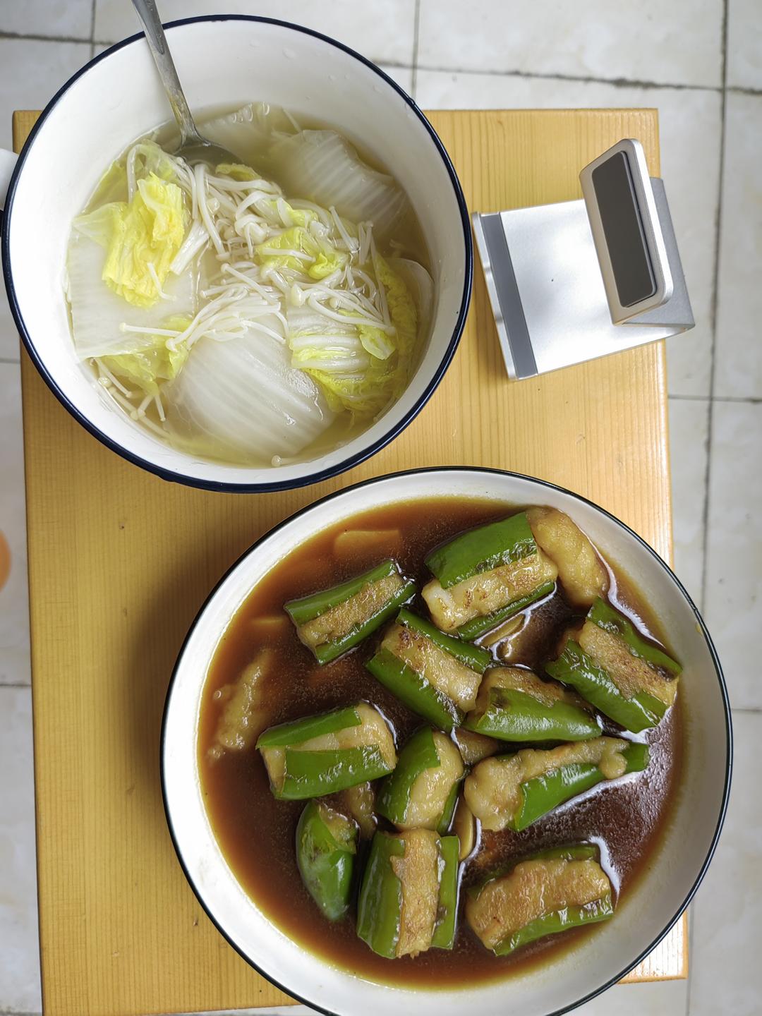 超下饭青椒酿虾滑