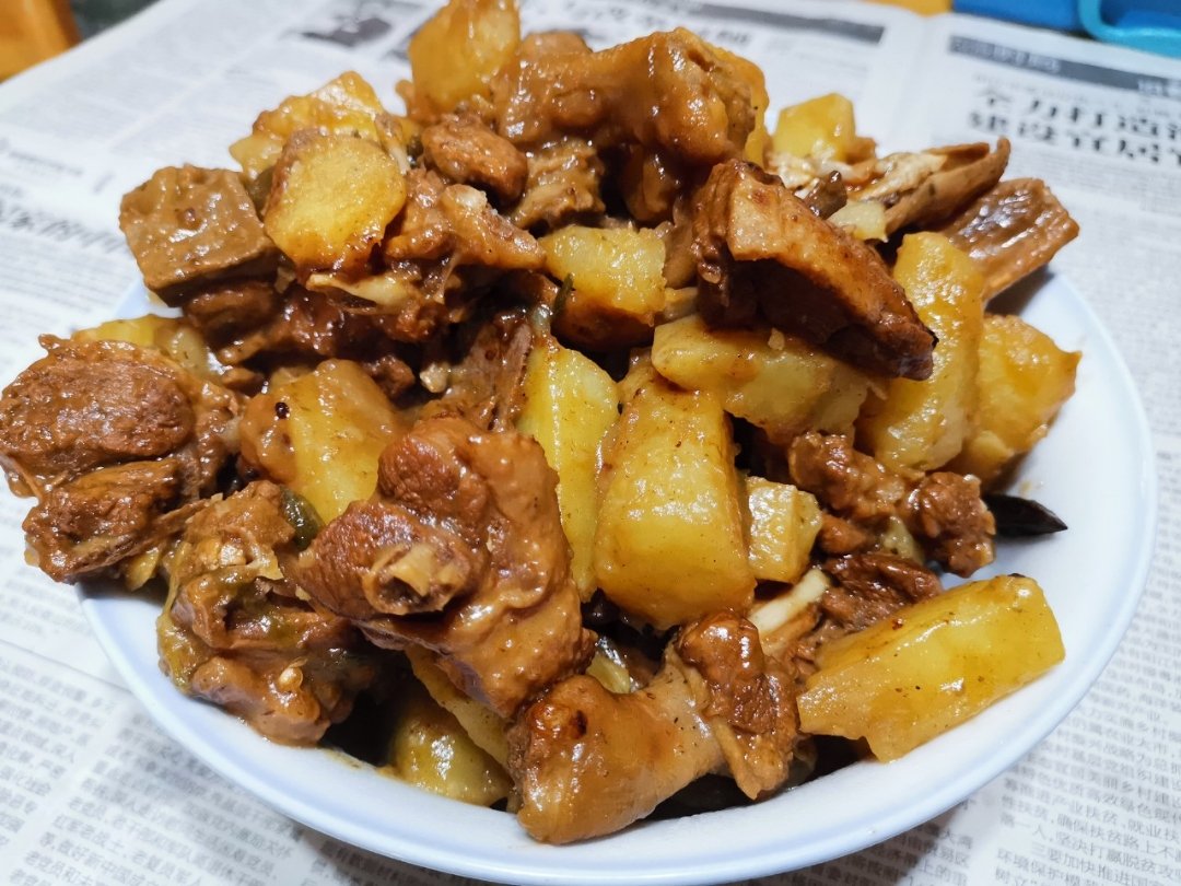 rhuan做的土豆焖鸭