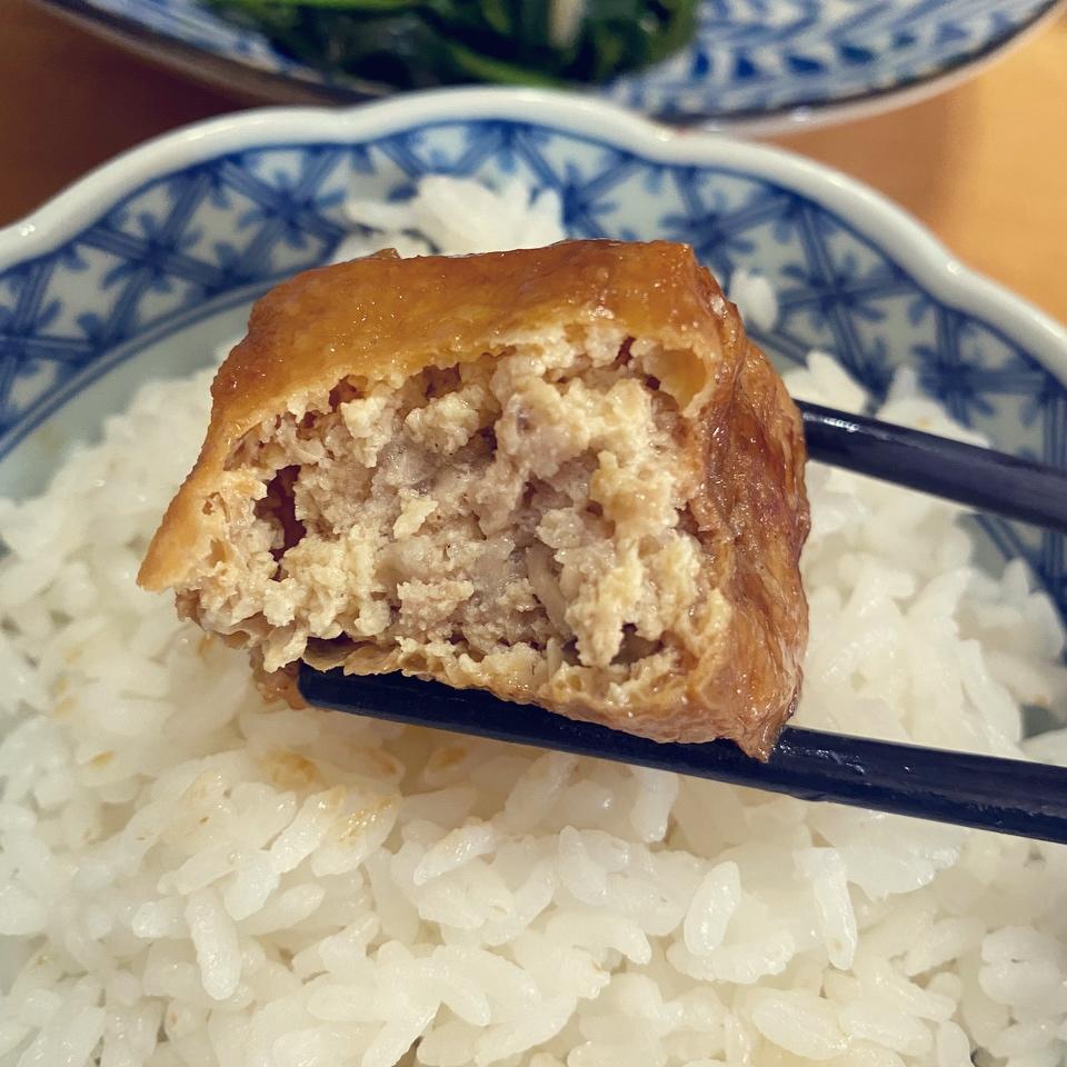 口感很满足的油豆泡塞肉