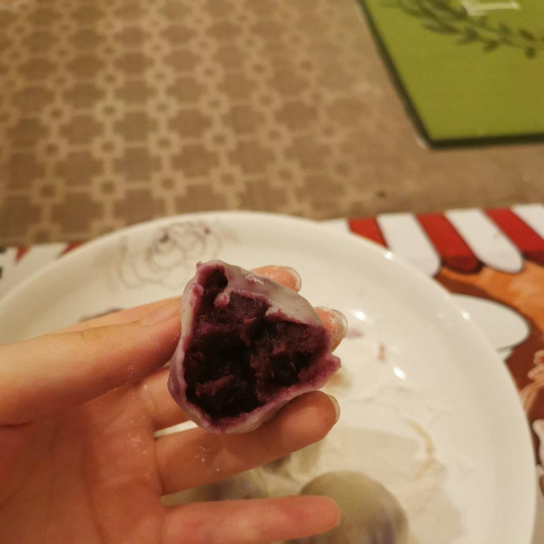 健康低脂燕麦紫薯糯米糍