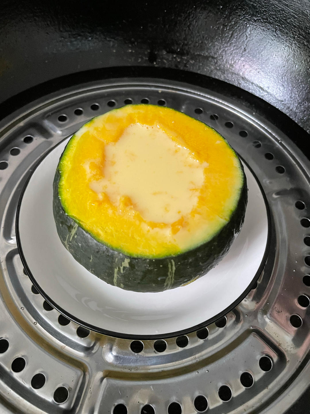 板栗贝贝南瓜@南瓜蒸蛋🎃简单快手