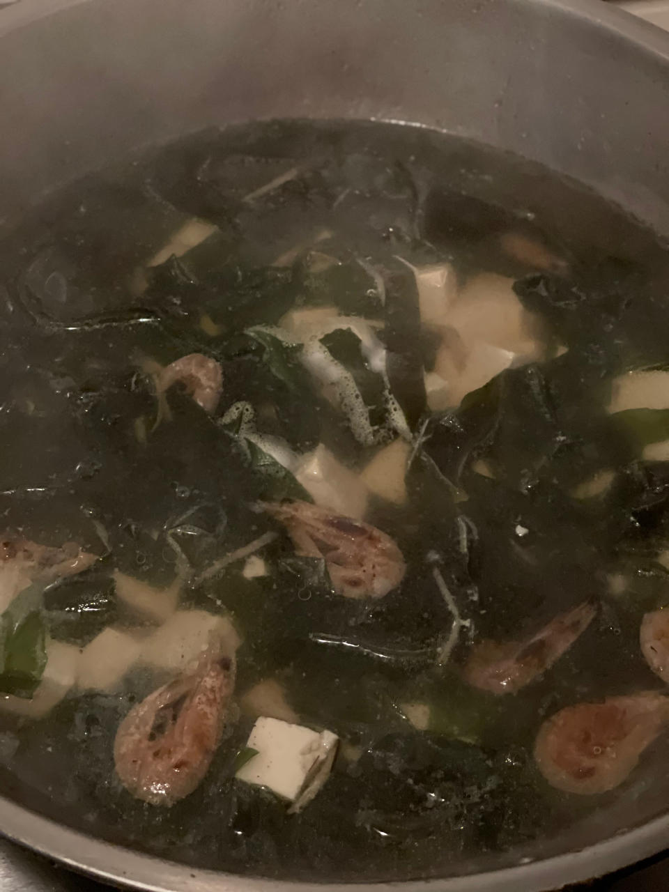 孩子增高汤 | 虾仁豆腐裙带菜汤