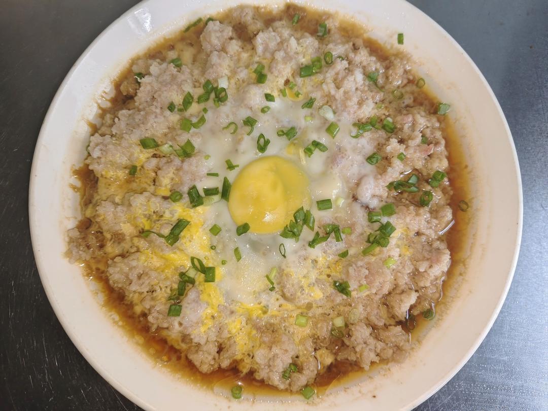 超级简单肉末蒸蛋，零厨艺一次学会