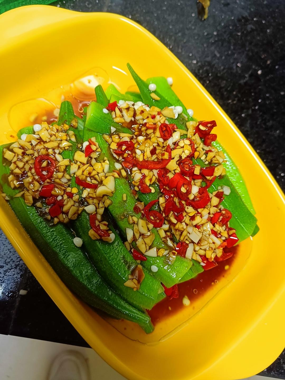 饭店那种味道的凉拌秋葵