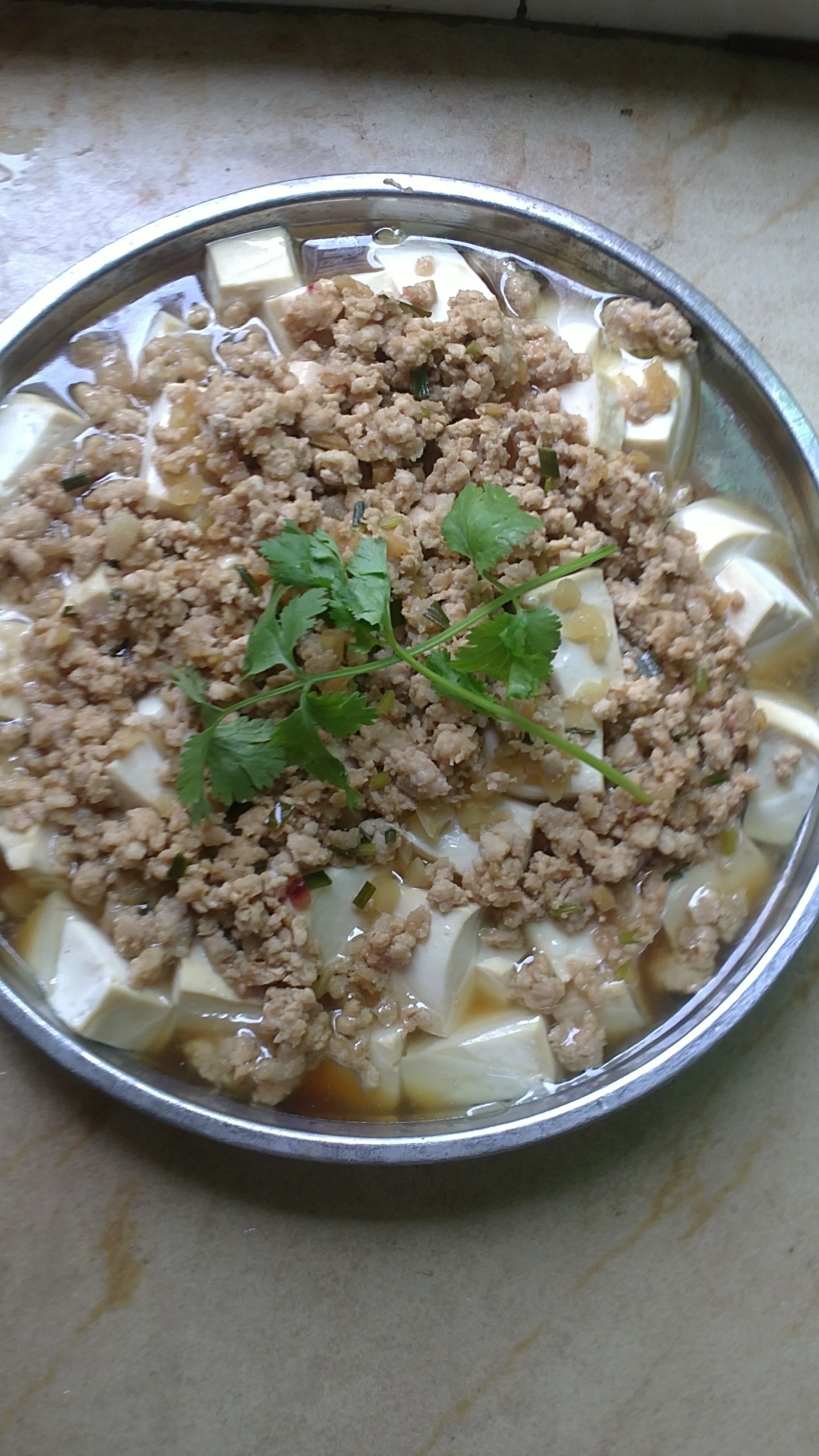 肉末蒸豆腐
