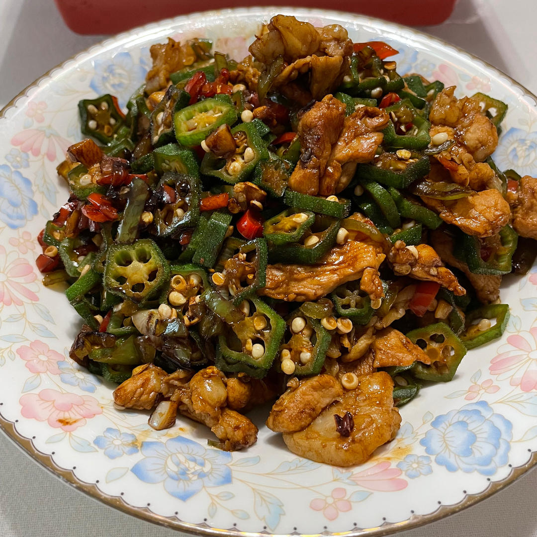 秋葵炒肉(超下饭！)