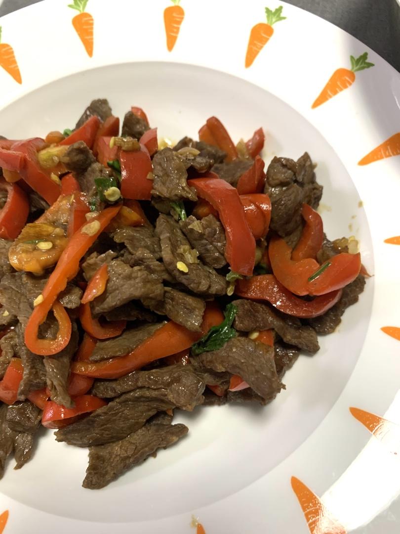 青椒炒牛肉