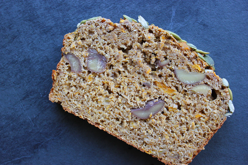 秋日栗香南瓜全麦快手面包丨健康·烘焙的做法 步骤6