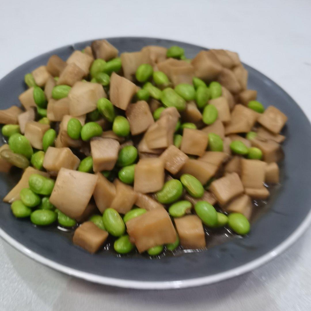 杏鲍菇炒毛豆