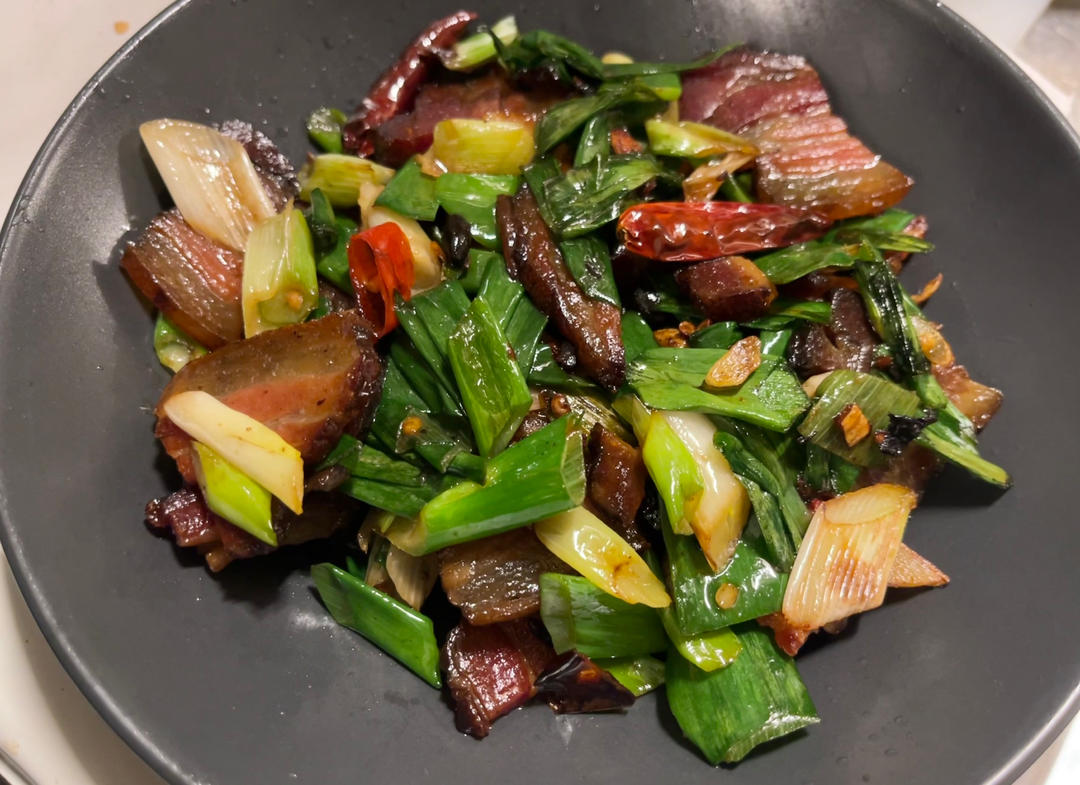 青蒜炒腊肉