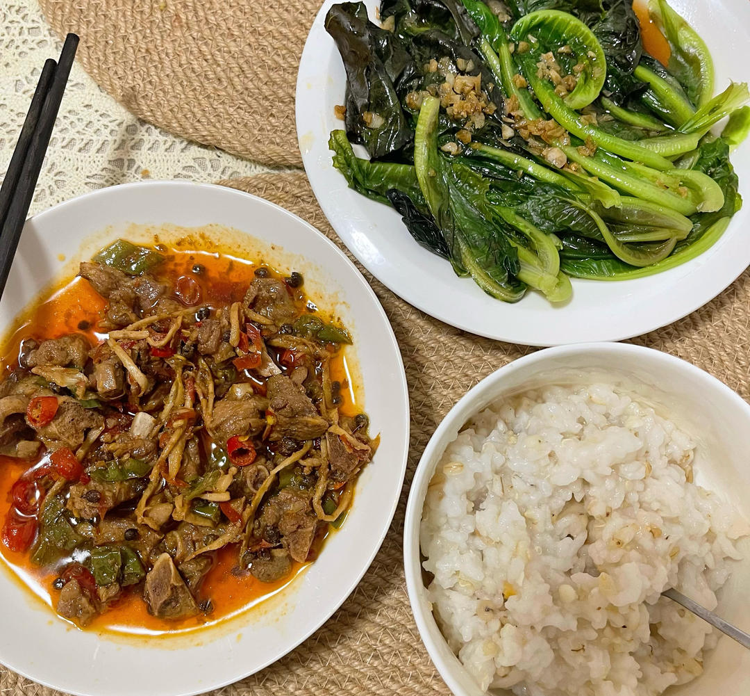 子姜爆鸭