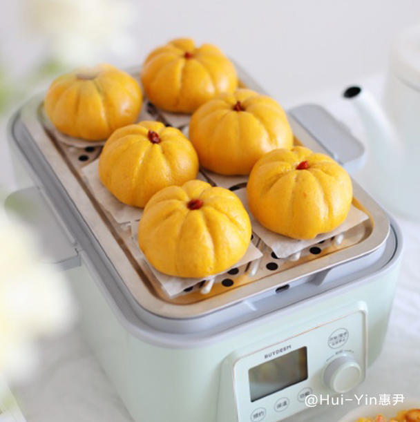 【4月北鼎蒸炖锅食谱】南瓜豆沙包的做法