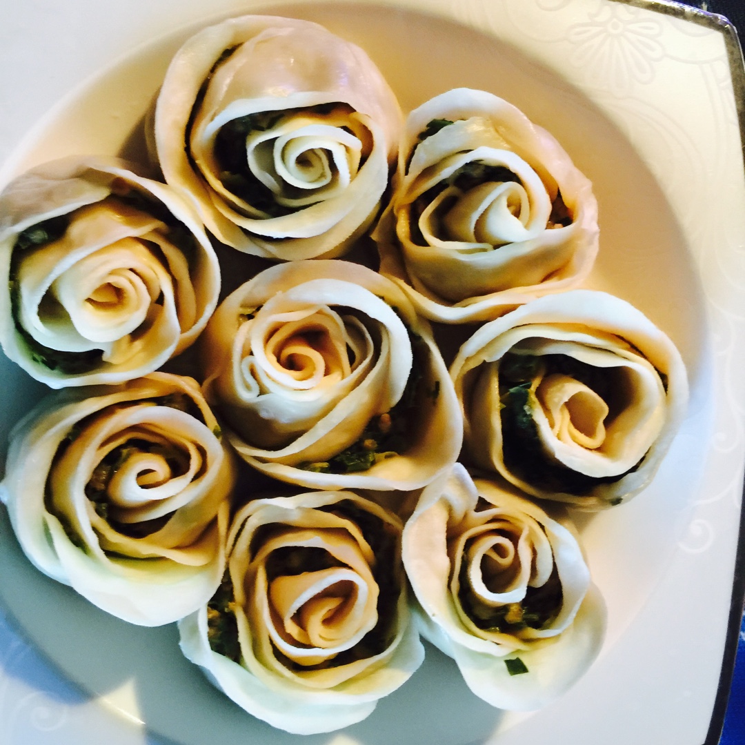 玫瑰花饺子