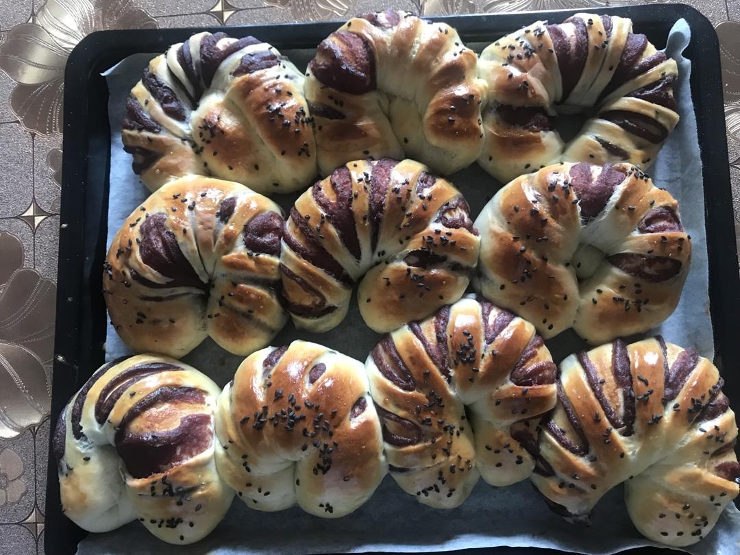 羊角豆沙包