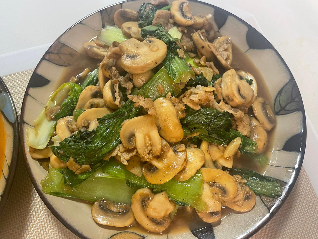 口蘑炒肉(强烈推荐太美味)