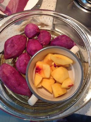 紫薯奶香精力汤的做法 步骤1