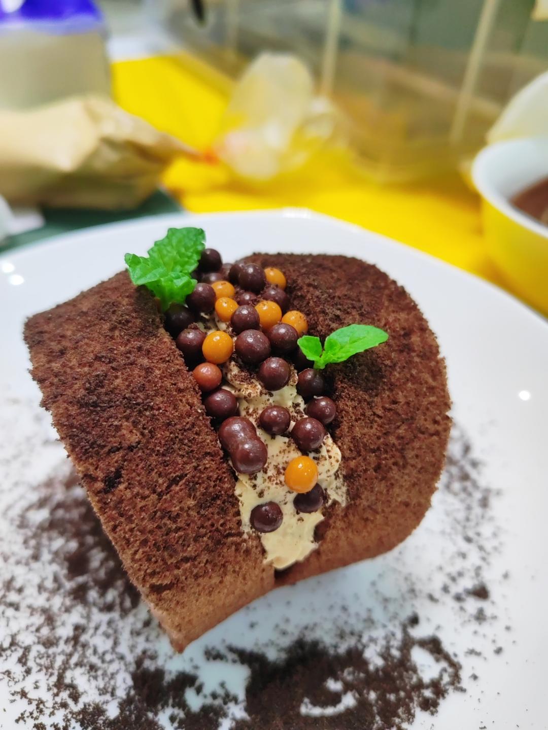 🍫双倍浓郁｜巧克力蛋糕卷｜卷不裂｜不消泡｜脏脏小贝