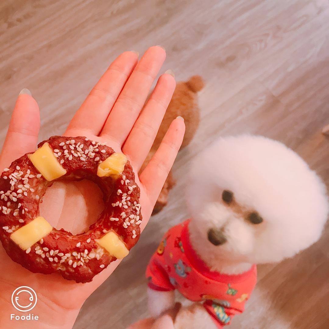 自制宠物零食鸭肉甜甜圈的做法