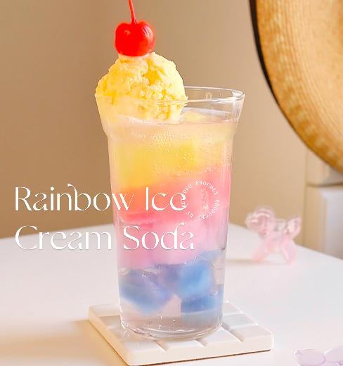 彩虹冰淇淋苏打