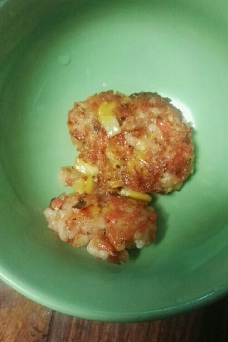 胡萝卜鲜虾饼