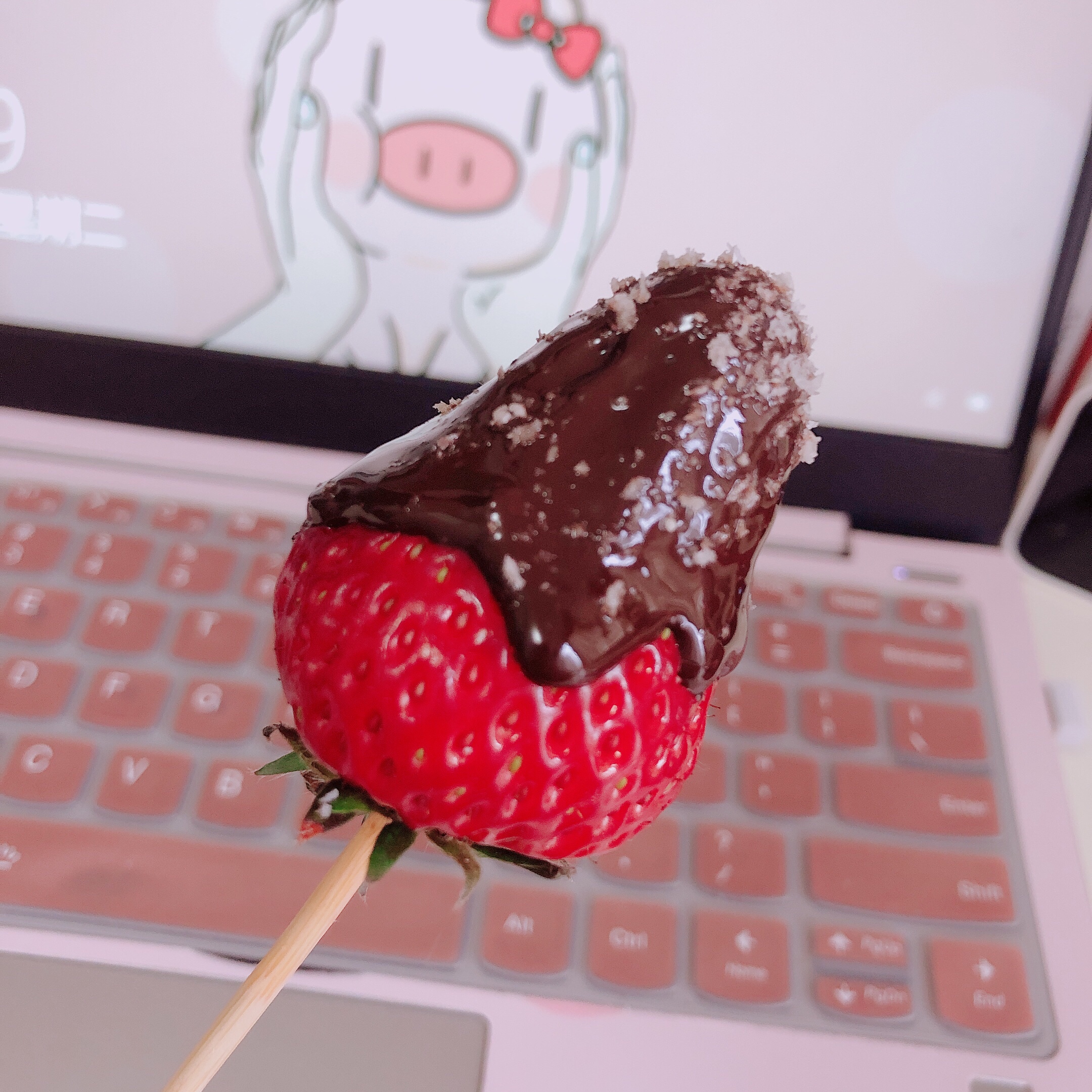 减脂快手甜品-草莓黑巧克力的做法