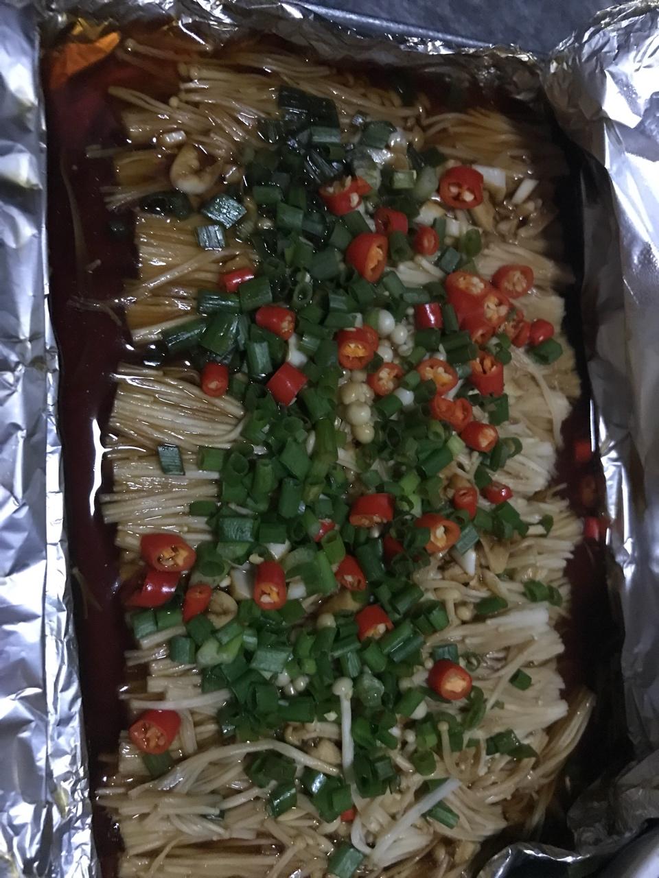 蒜蓉烤金针菇（烤箱版）