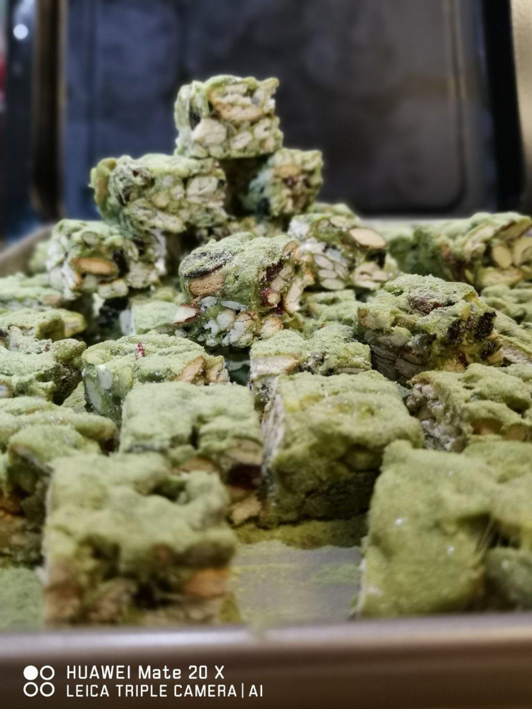 抹茶味雪花酥（棉花糖版）