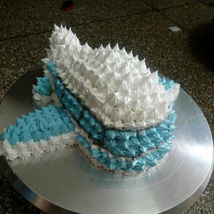 立体小飞机奶油蛋糕