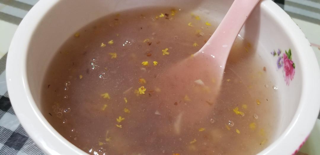 桂花藕粉栗子羹