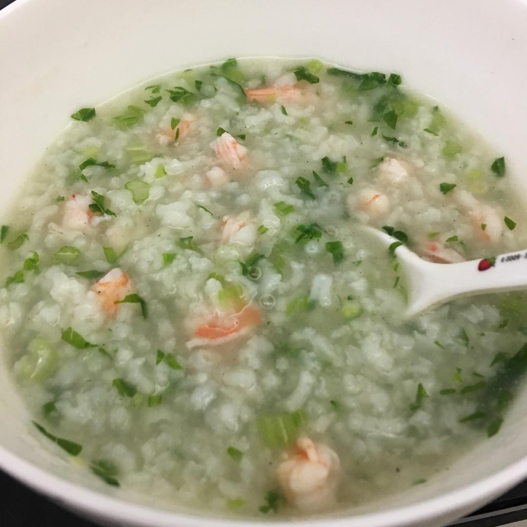 鲜虾香芹粥