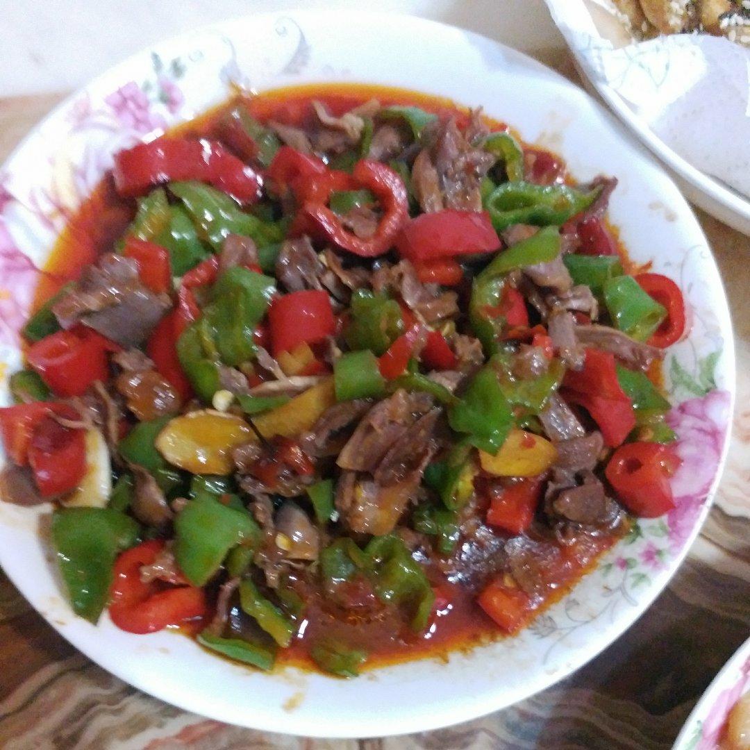 小炒鸭胗