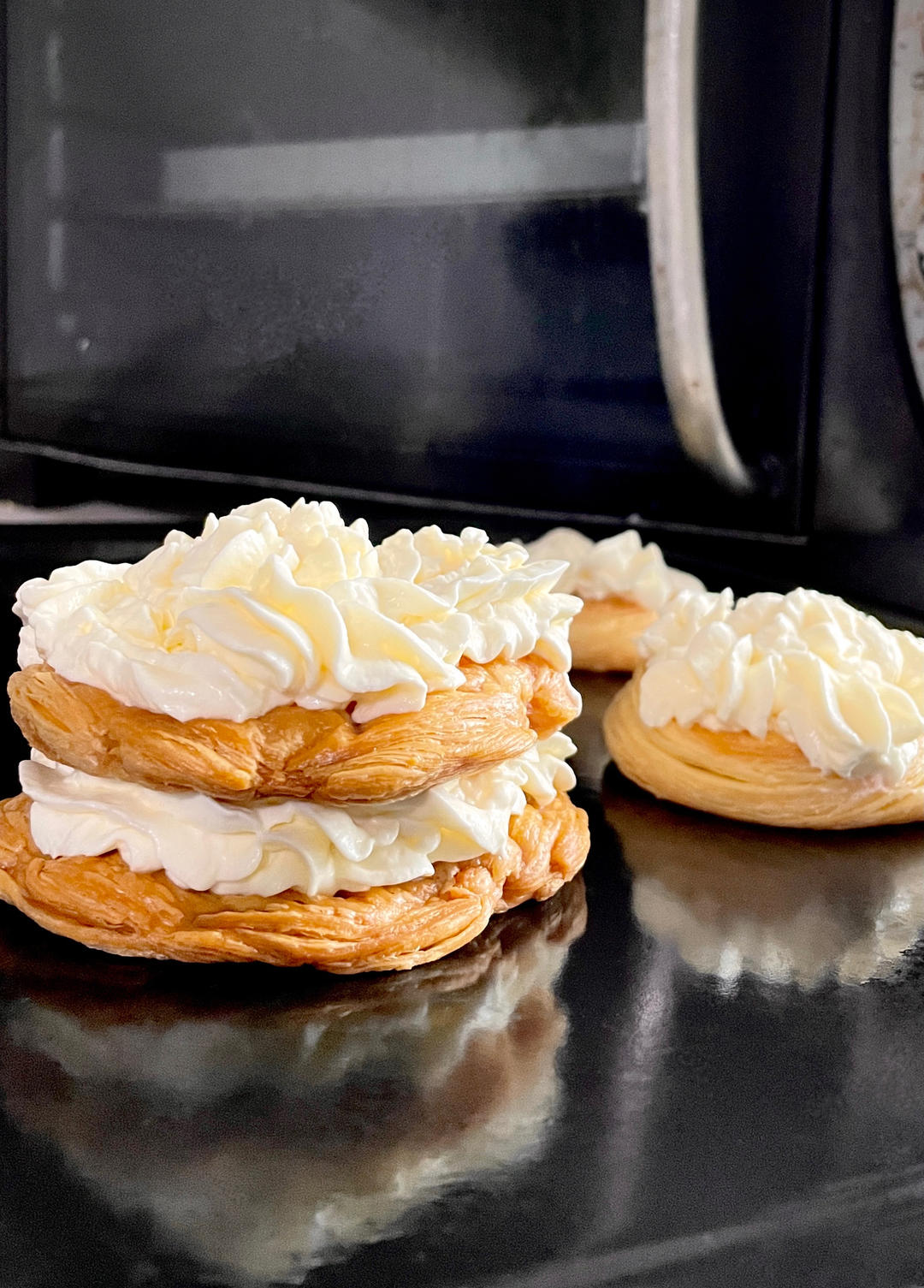 最简单拿破仑蛋糕！没有之一！单层双层都可&打发淡奶油稳定法——西式美食（七十七）