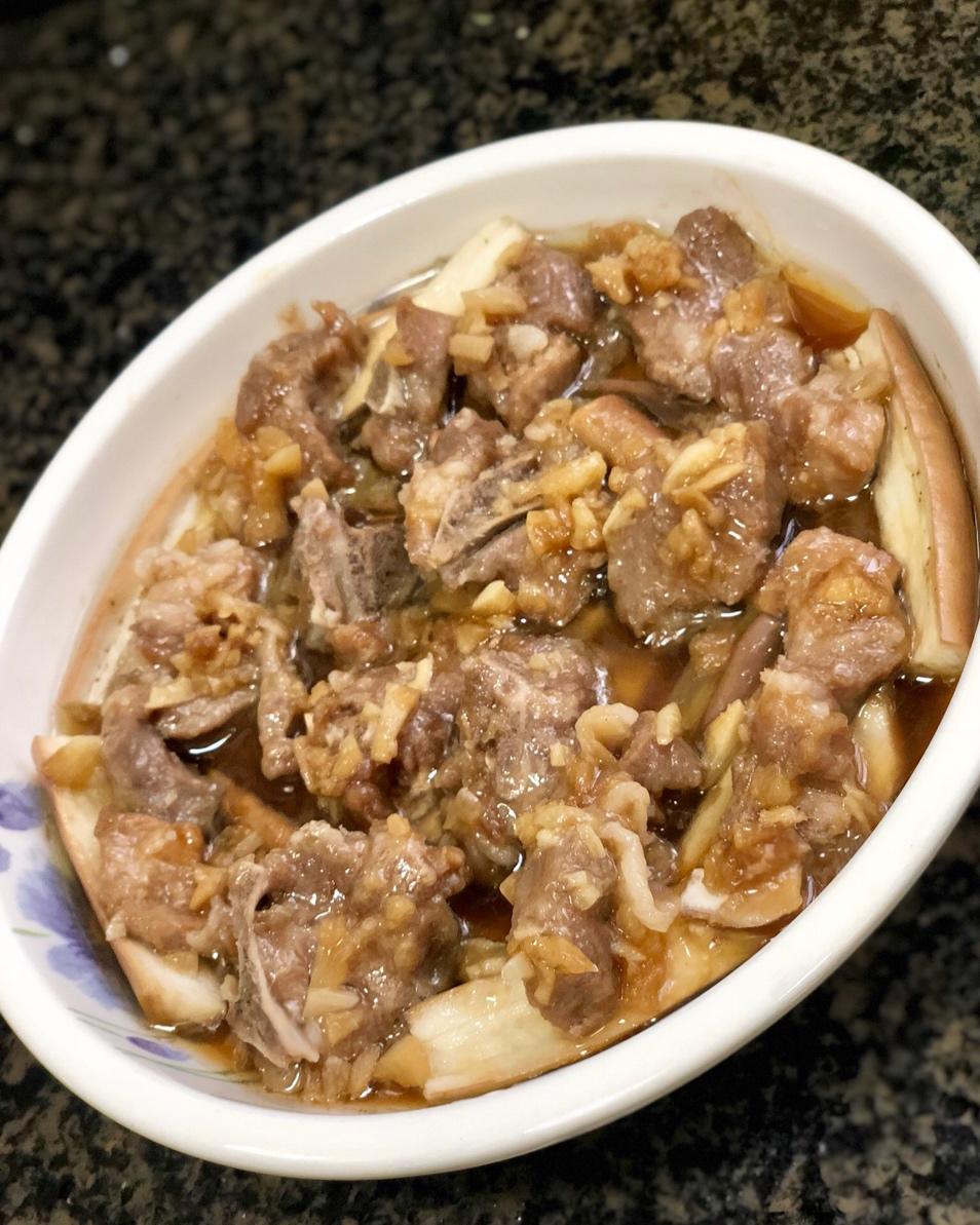 清蒸排骨茄子