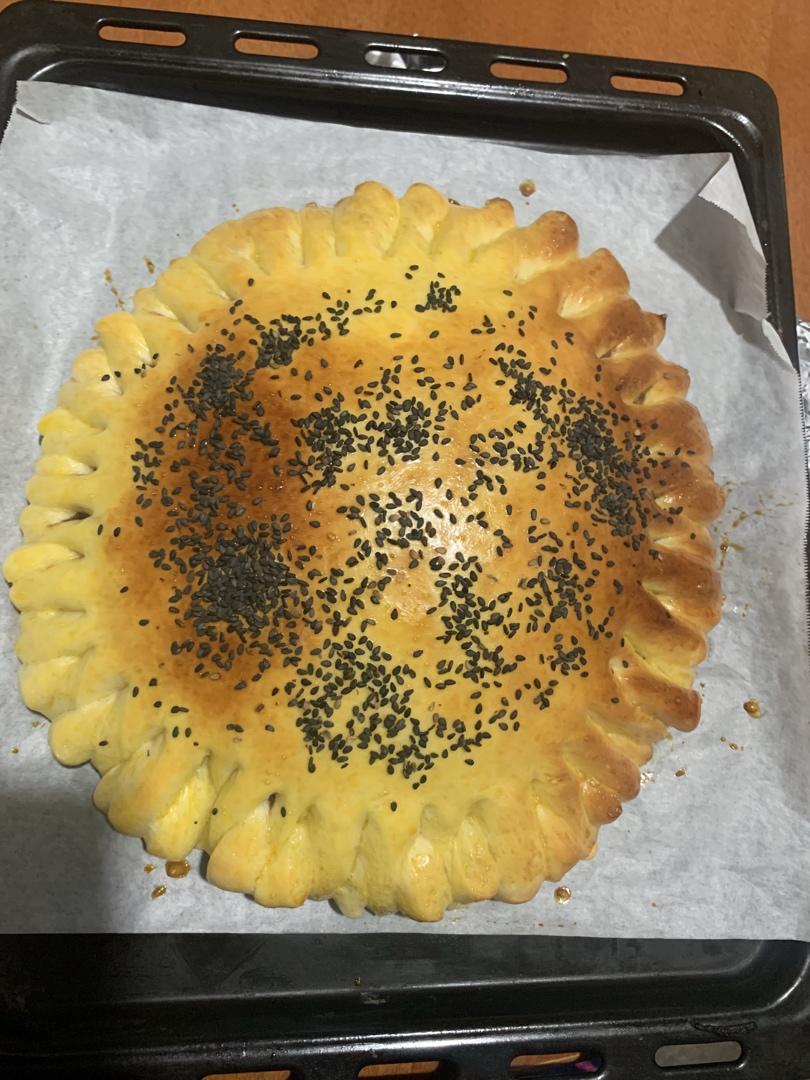 向日葵豆沙面包