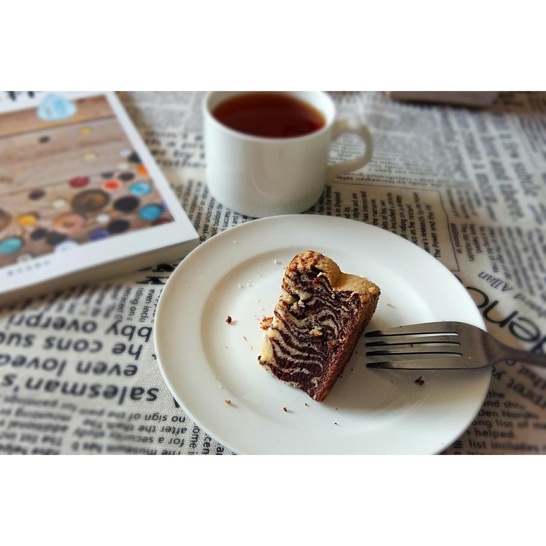 斑马纹酸奶蛋糕