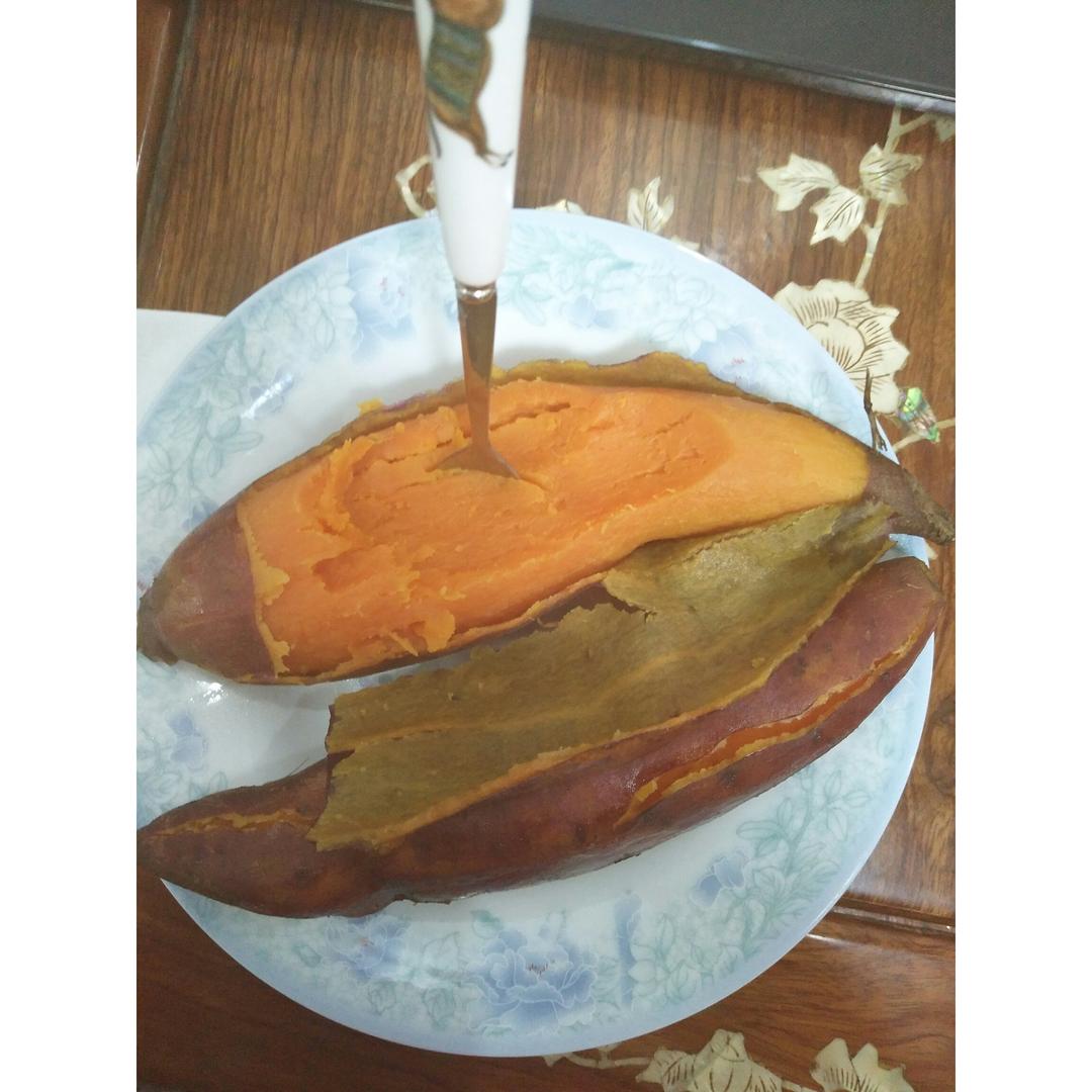 电饭煲烀白薯