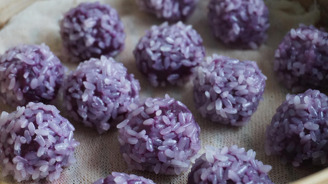 紫薯糯米丸香甜软糯