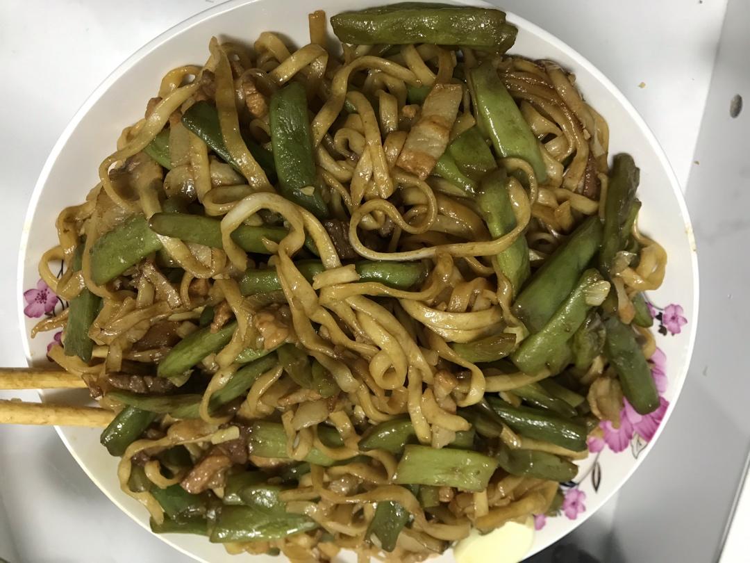 家常豆角焖面