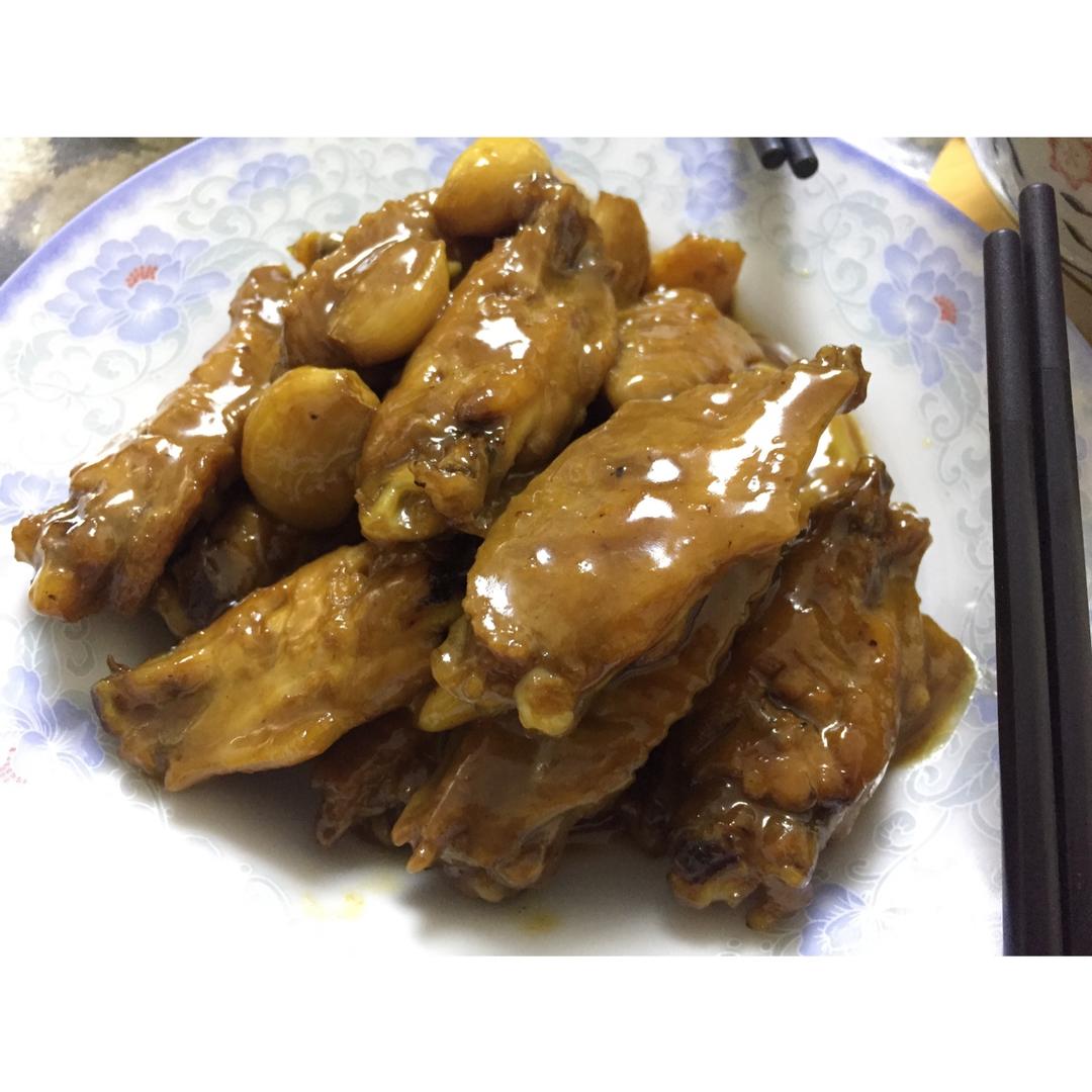 蒜香蚝油鸡翅中