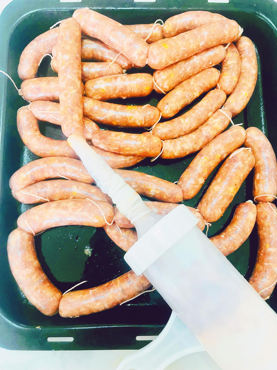 🐂自制黑椒脆皮肠（牛肉肠）by pink-rabbit