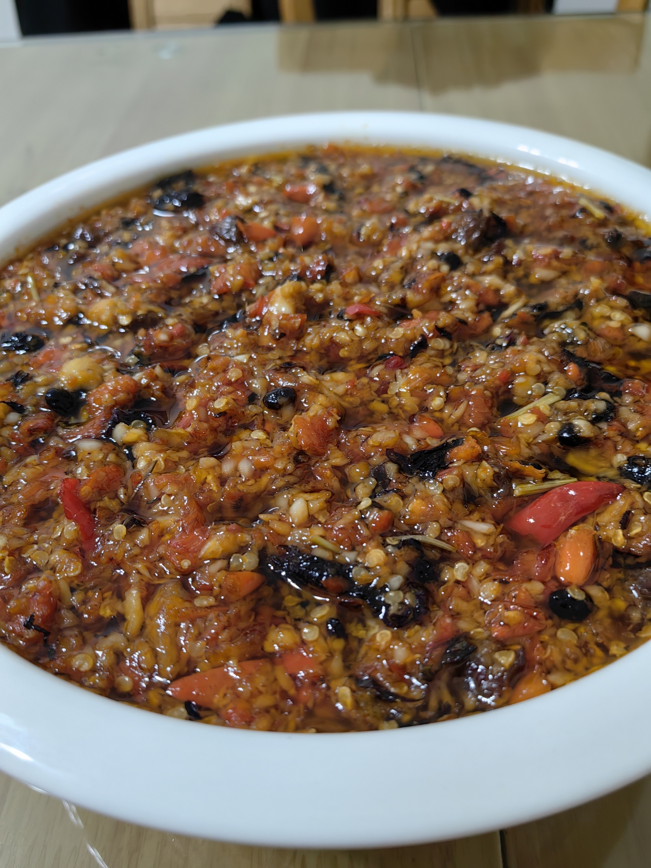 紫苏牛肉豆豉香辣酱的做法