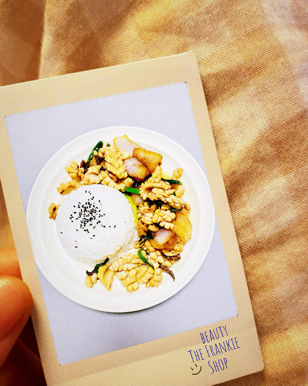 好吃到葱都吃光光的 葱爆小鱿鱼